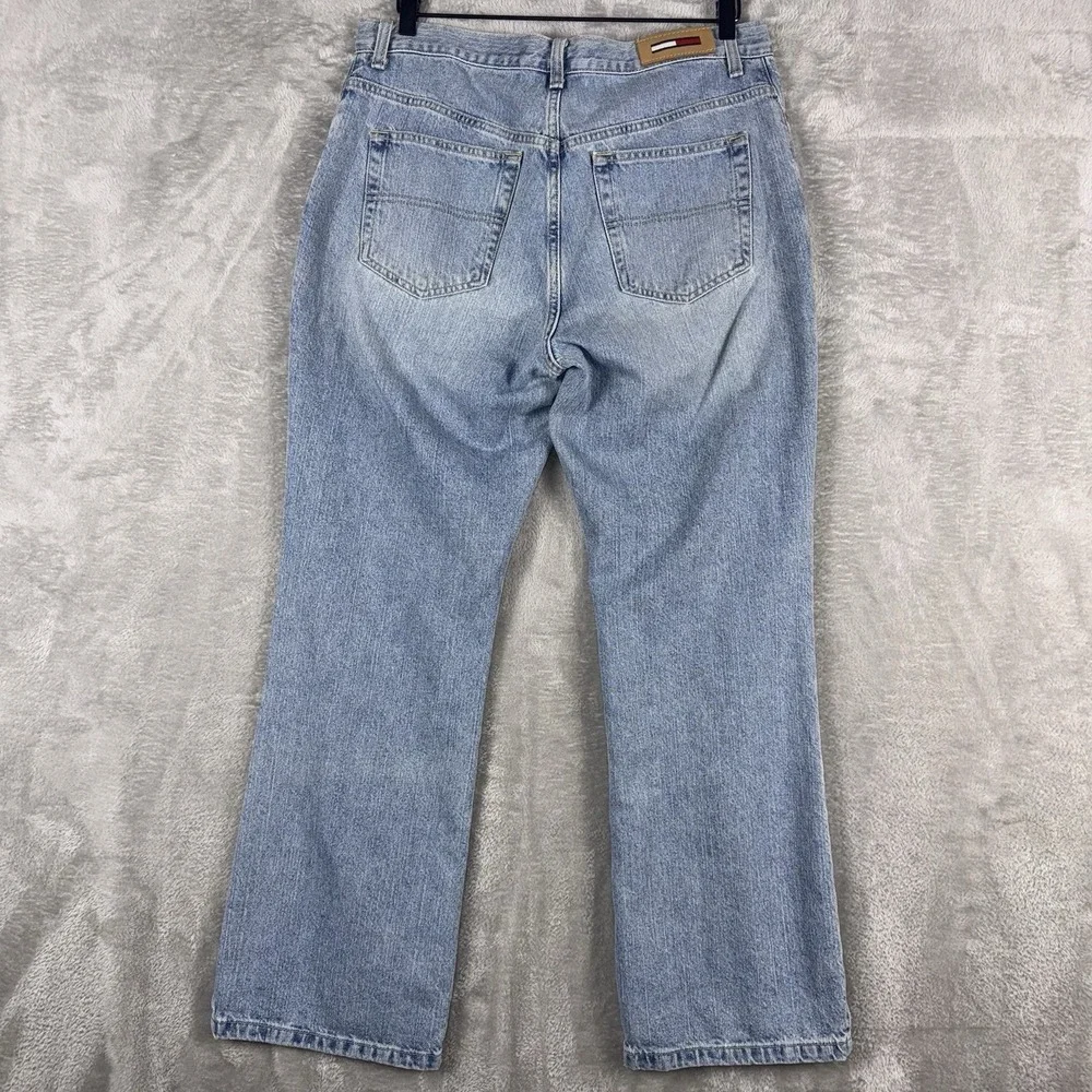Tommy Hilfiger Jeans Relaxed Straight Leg‎ Women's 34x30 Blue Denim Vintage